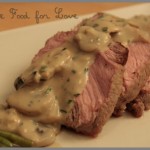 Carré de Veau, mariné à l’huile de Truffe, Sauce Crémeuse aux Champignons