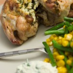 Coquelets farcis à la Brousse et aux Herbes