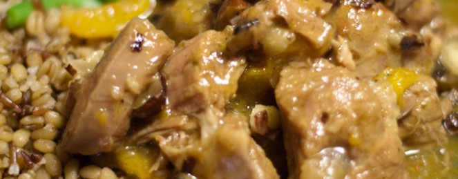 Tajine de Veau au Miel, Abricots et Noisettes Croquantes