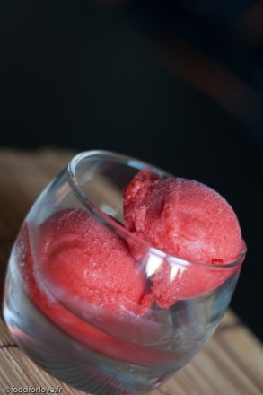 sorbet fraise vodka