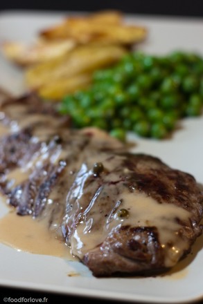 bavette grillee sauce au poivre