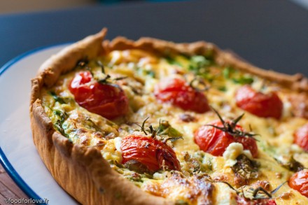 tarte chevre roquette tomate-1