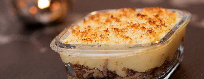 Parmentier de Souris d’Agneau Confites au Foin