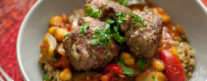 Couscous de Quinoa et Boulettes d’Agneau, Sans Gluten