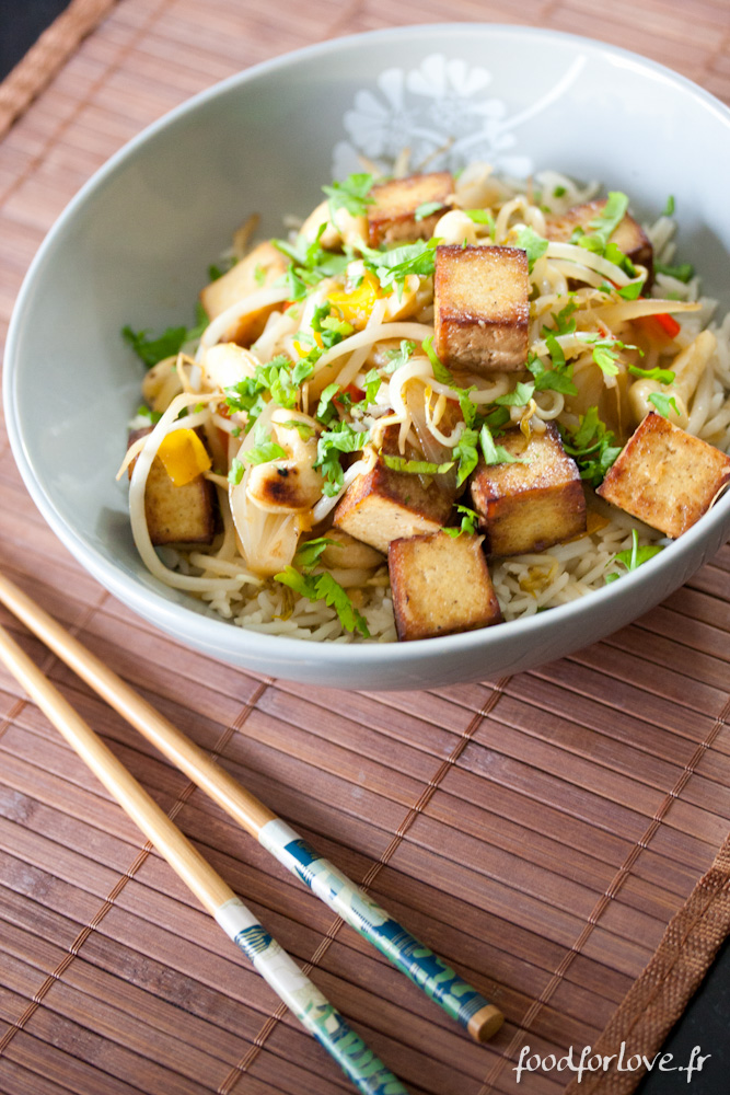 Wok de Tofu Fumé - Food for Love