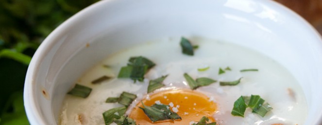 Oeufs Cocotte aux Girolles