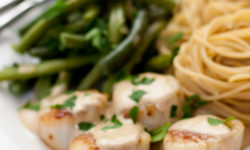 Noix de Saint Jacques à la Crème et au Calvados