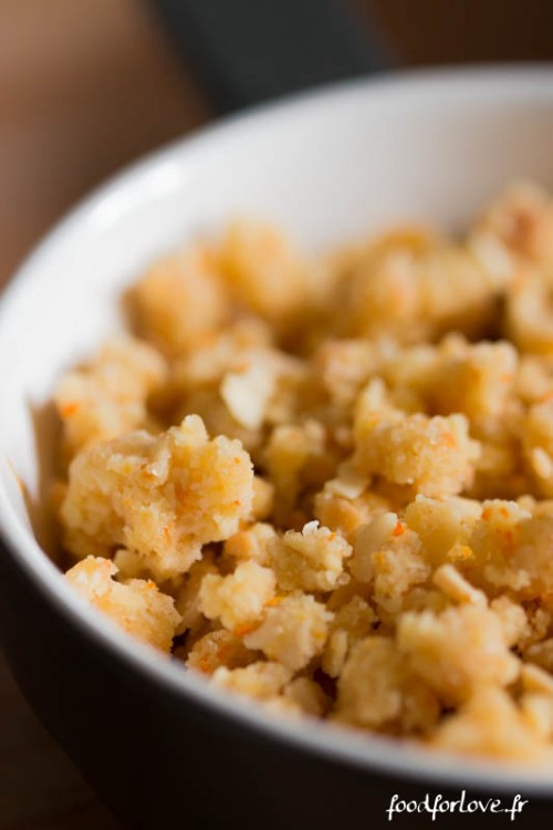 crumble pomme vanille cannelle mandarine_