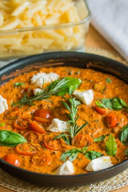 penne sans gluten sauce tomate ricotta courgette-2