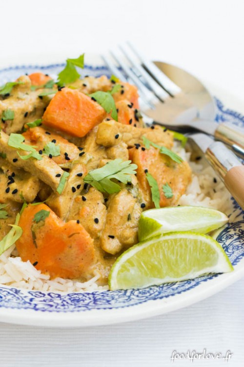 Comme un Curry Porc au Garam Massala et aux Patates Douces Food