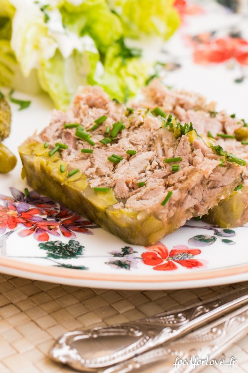 Terrine de Jambonneau aux Cornichons et aux Herbes Food for Love