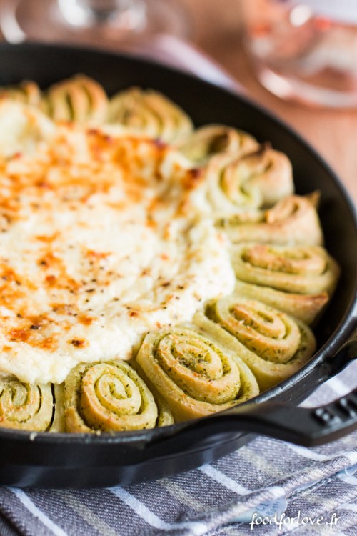 Gluten Free Cheese Dip & Pesto Pizza Roll Food for Love