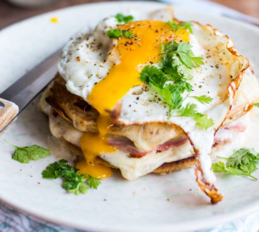 Pancakes Façon Croque Madame