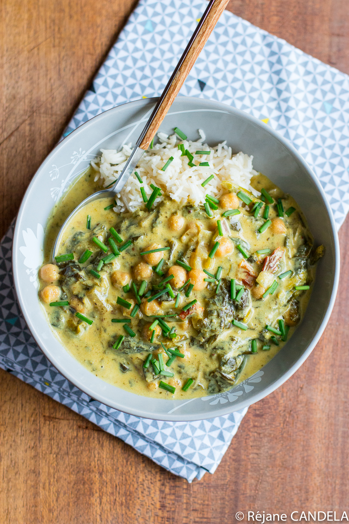 Recette Curry de pois chiche avec du riz et autres recettes