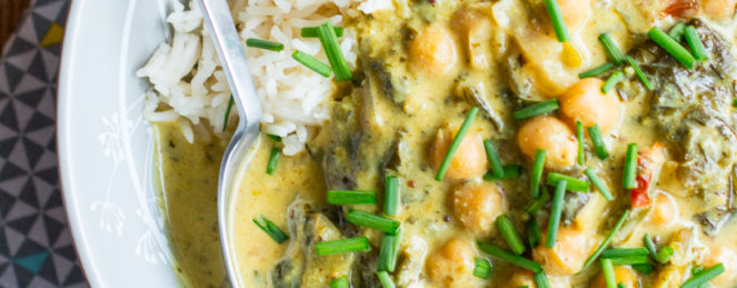 Curry d’Epinards & Pois Chiches