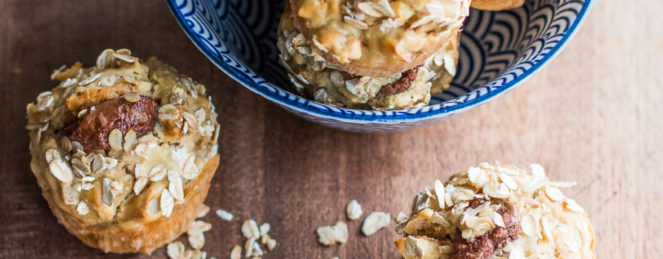 Muffins aux Fruits, à l’Avoine & au Chocolat, Sans Sucre Ajouté