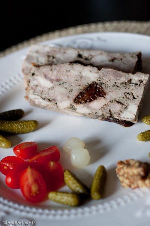 Terrine de Lapin aux Pruneaux, Armagnac et Estragon Food for Love