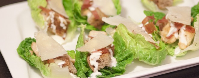 Barquettes façon Salade César