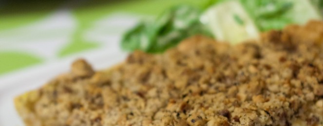 Tarte Poires et Fourme d’Ambert, Crumble aux Noisettes