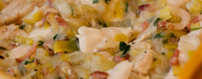 Tourte aux Poireaux et à la Dinde