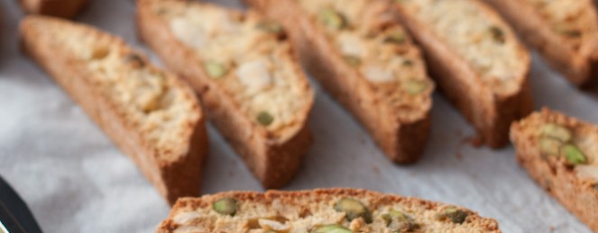 Cantucci aux Amandes, Pistaches et Limoncello