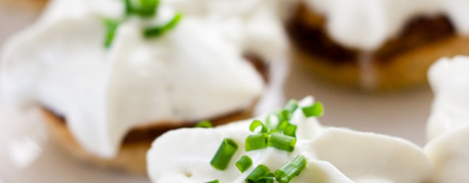 Baby Tourtes aux Champignons, Espuma Papillon