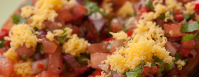 Patates Douces Rôties, Salsa à la Mexicaine et Sauce à la Desperados