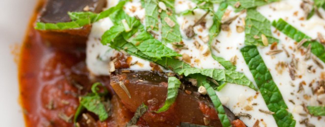 Tajine d’Aubergines à la Menthe