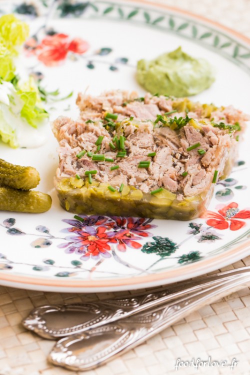 Terrine de Jambonneau aux Cornichons et aux Herbes Food for Love