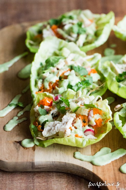 Wraps de Laitue Food for Love