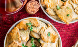 Tartelettes Rustiques au Boudin Blanc, Champignons, Oignon Rouge et Pomme