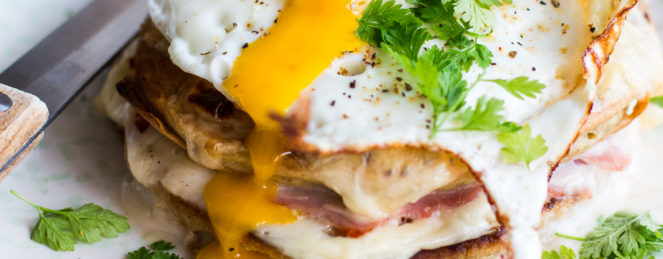 Pancakes Façon Croque Madame
