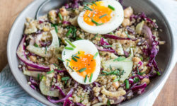 Salade de Quinoa au Chou Rouge, Fenouil & Pois Chiches